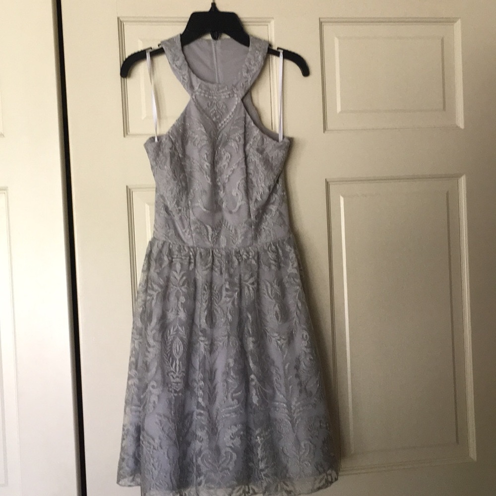 Grey/silver homecoming dress